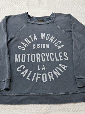 Retro Brand Black Label Santa Monica Custom Motorcycles XS Oversized Pullover